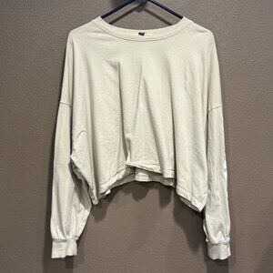 Cropped Oversized Sweatshirt